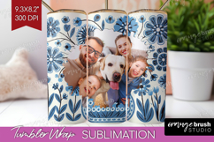 Folk Flowers Photo Tumbler PNG - Floral Picture Tumbler Wrap Product Image 1