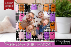 Halloween Photo Tumbler PNG - Spooky Picture Tumbler Wrap Product Image 1