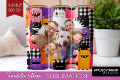 Halloween Photo Tumbler PNG - Spooky Picture Tumbler Wrap Product Image 1