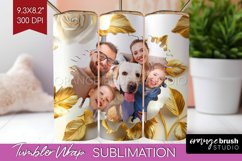 Rose Photo Tumbler PNG - Floral Picture Tumbler Wrap Product Image 1