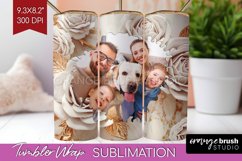 Rose Photo Tumbler PNG - Floral Picture Tumbler Wrap Product Image 1
