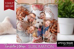 Rose Photo Tumbler PNG - Floral Picture Tumbler Wrap Product Image 1