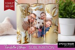 Rose Photo Tumbler PNG - Floral Picture Tumbler Wrap Product Image 1