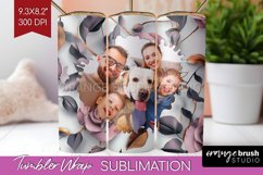 Rose Photo Tumbler PNG - Floral Picture Tumbler Wrap Product Image 1