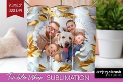 Rose Photo Tumbler PNG - Floral Picture Tumbler Wrap Product Image 1