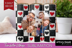Heart Pattern Photo Tumbler PNG - Valentines Day Picture Product Image 1