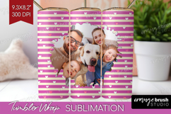 Heart Pattern Photo Tumbler PNG - Valentines Day Picture Product Image 1