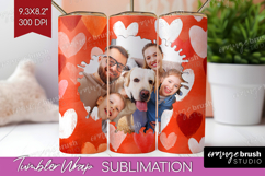 Heart Pattern Photo Tumbler PNG - Valentines Day Picture Product Image 1