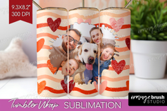Heart Pattern Photo Tumbler PNG - Valentines Day Picture Product Image 1