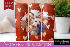 Heart Pattern Photo Tumbler PNG - Valentines Day Picture Product Image 1
