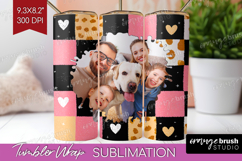 Heart Pattern Photo Tumbler PNG - Valentines Day Picture Product Image 1