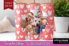 Heart Pattern Photo Tumbler PNG - Valentines Day Picture Product Image 1