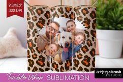 Leopard Print Photo Tumbler PNG - Animal Pattern Picture Product Image 1