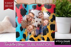 Leopard Print Photo Tumbler PNG - Animal Pattern Picture Product Image 1
