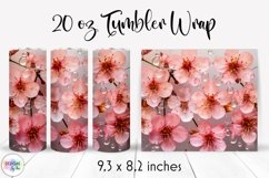 Elegant Floral Tumbler Wrap Bundle | Flowers In Epoxy Resin Product Image 16