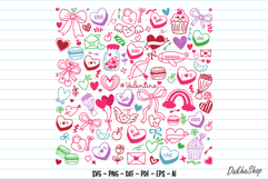 Valentine Svg, Valentine's Day Svg, Heart Svg, Love Svg Png. Product Image 9
