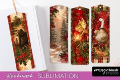 Vintage Christmas Bookmark - Retro Christmas Bookmarks PNG Product Image 1