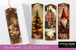 Vintage Christmas Bookmark - Retro Christmas Bookmarks PNG Product Image 1
