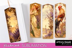 Vintage Scrapbook Bookmark Sublimation - Ephemera Bookmarks Product Image 1