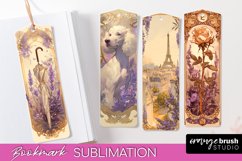 Vintage Scrapbook Bookmark Sublimation - Ephemera Bookmarks Product Image 1