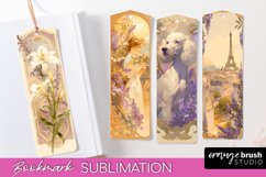 Vintage Scrapbook Bookmark Sublimation - Ephemera Bookmarks Product Image 1
