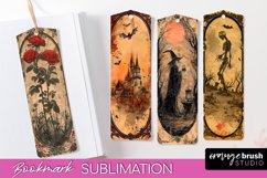 Vintage Halloween Bookmark - Printable Scrapbook Bookmarks Product Image 1