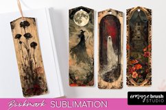 Vintage Halloween Bookmark - Printable Scrapbook Bookmarks Product Image 1