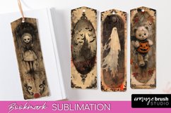 Vintage Halloween Bookmark - Printable Scrapbook Bookmarks Product Image 1