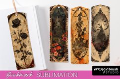 Vintage Halloween Bookmark - Printable Scrapbook Bookmarks Product Image 1