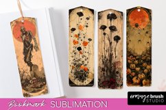 Vintage Halloween Bookmark - Printable Scrapbook Bookmarks Product Image 1