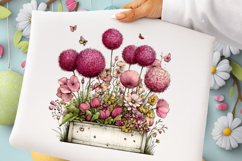 Whimsical Spring Flowres Clipart,Spring Flowres Product Image 2