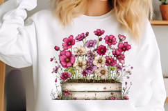 Whimsical Spring Flowres Clipart,Spring Flowres Product Image 3