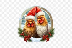 Winter Family Animals Chicken Sublimation Product Image 3