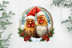 Winter Family Animals Chicken Sublimation Product Image 1