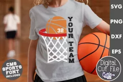 Basketball Shirt Svg | Basketball Svg | Basketball Mascot 7 Product Image 1
