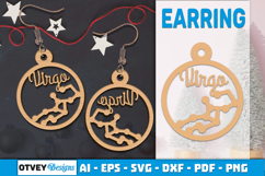 Zodiac Earring Lasercut | Earring Design Lasercut BUNDES 12 Product Image 7