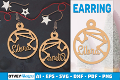 Zodiac Earring Lasercut | Earring Design Lasercut BUNDES 12 Product Image 8