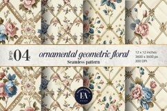 Vintage Floral Wallpaper |Ornamental Flower Pattern Product Image 1