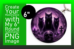 Creative Circle Design for Coasters , Horror Halloween Product Image 1