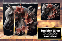 20oz Tumbler Wrap for Personalization , Horse Product Image 1