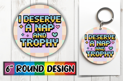 Bright Ornaments Round Sublimation PNG, Sarcastic Quote Product Image 1