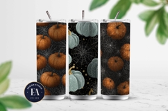 Spooky Pumpkin Pattern, Autumn Pumpkin Digital Paper Product Image 2