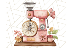Cottagecore Kitchen Clipart, Vintage Country Floral Kitchen Product Image 2
