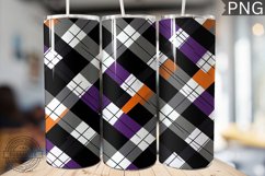 Halloween Plaid Pattern Tumbler Wrap - High Quality 300 Dpi Product Image 1