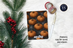Spooky Pumpkin Pattern, Autumn Pumpkin Digital Paper Product Image 4