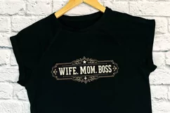 WIFE MOM BOSS clipart | Mothers day Sublimation design png Product Image 3