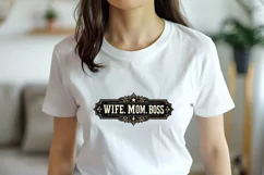 WIFE MOM BOSS clipart | Mothers day Sublimation design png Product Image 4