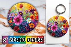 Elegant Blossom Circle Sublimation Collection Product Image 1
