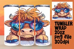 Farmyard Friend Tumbler Wrap - Cute Peekaboo Cow Product Image 1