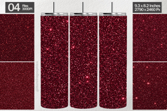 Maroon Glitter Tumbler Wrap| Tumbler Sublimation Product Image 1